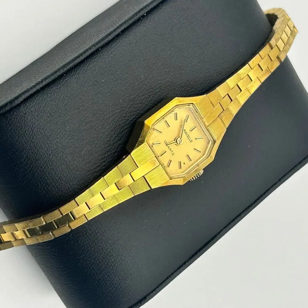 Caravelle Gold-Tone Women's Quartz Watch